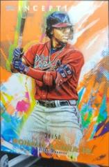 2020 Topps Inception /50 popular Ronald Acuna Jr Atlanta Braves Orange Parallel