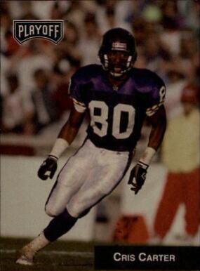 Cris Carter #215 Football Cards 1993 Playoff