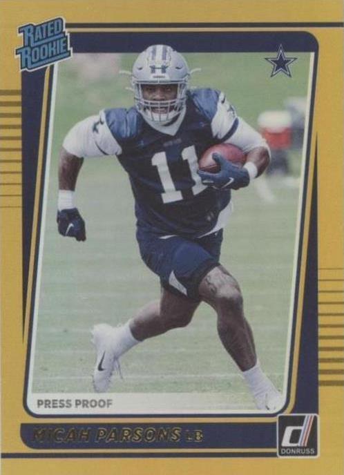 2021 Donruss #331 Micah Parsons popular Rated Rookie RC Press Proof Premium PSA 10