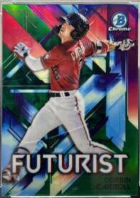 Corbin Carroll [Green Refractor] #FUT-CC Baseball Cards 2021 Bowman Chrome Futurist