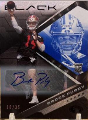 Brock Purdy [Autograph Sapphire] #200 Football Cards 2022 Panini Black