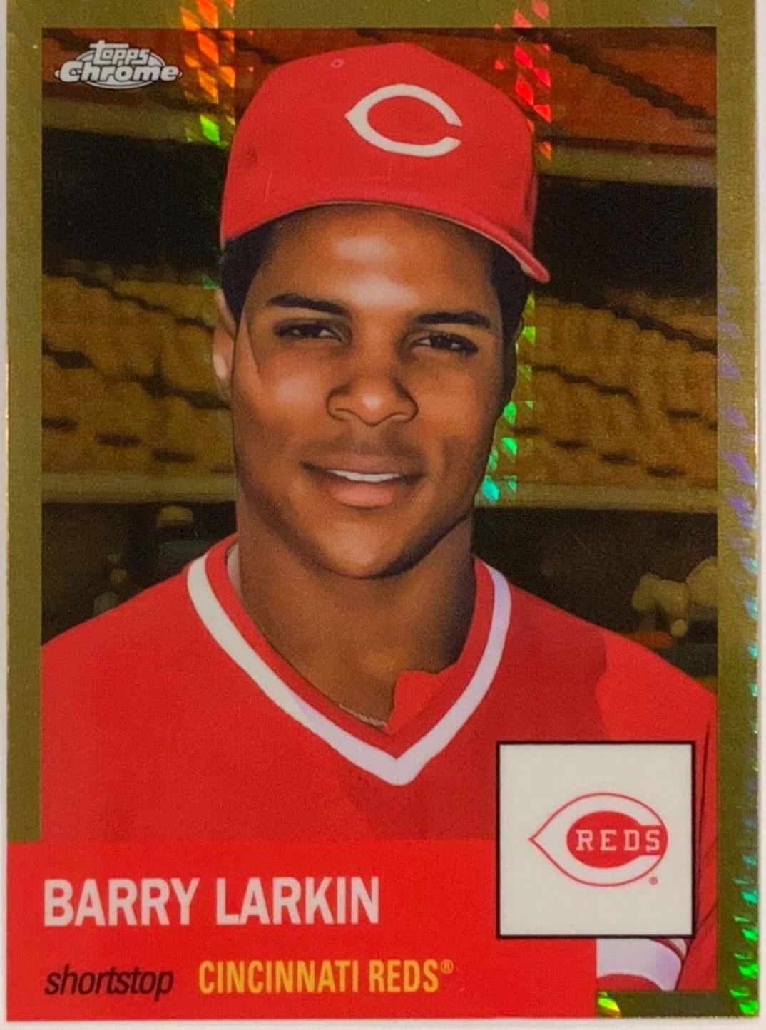 Barry Larkin [Gold Prism] #74 Prices | 2022 Topps Chrome Platinum ...