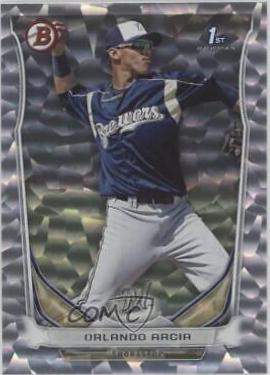 Orlando Arcia [Red Ice] #BP71 Baseball Cards 2014 Bowman Prospects