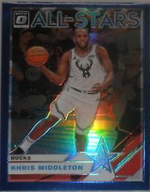 Khris Middleton [Blue] #6 Basketball Cards 2019 Panini Donruss Optic All-Stars