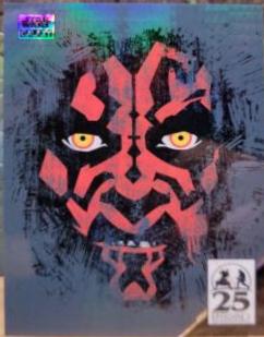 Darth Maul Galaxy 7 [Prism Refractor] #AM-6 Star Wars 2024 Topps Chrome Galaxy Art of Darth Maul