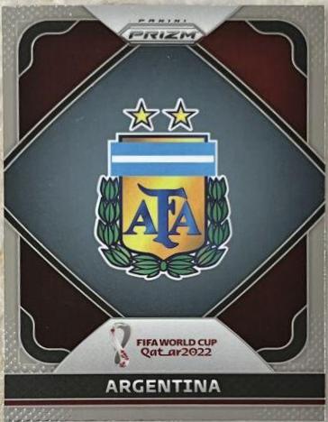 Argentina #1 Soccer Cards 2022 Panini Prizm World Cup Team Badges