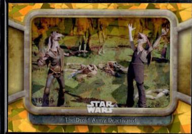 The Droid Army Deactivated [Yellow] #90 Star Wars 2024 Topps Chrome Sapphire