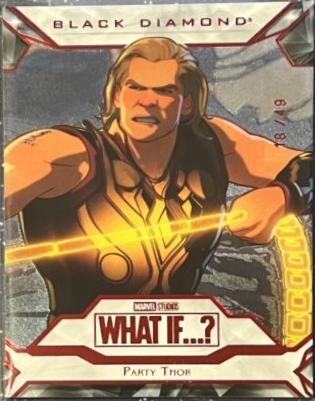 Party Thor #BD24 Marvel 2023 Upper Deck What If Black Diamond