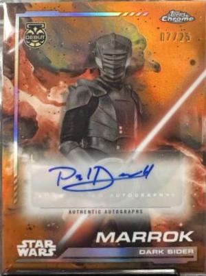 Paul Darnell as Marrok [Rebel Orange Refractor] #AU-PD Star Wars 2024 Topps Chrome Autograph