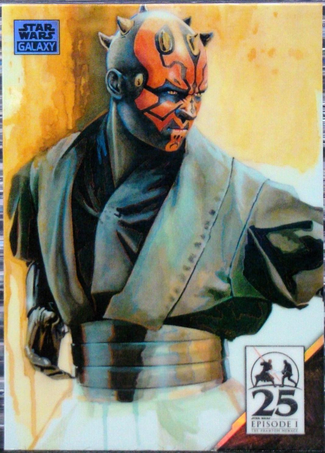 Jedi Slayer [Orange Refractor] #AM-3 Star Wars 2024 Topps Chrome Galaxy Art of Darth Maul