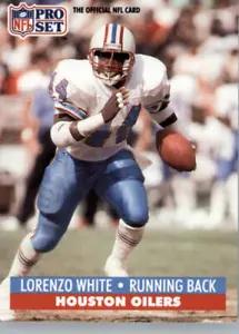 Lorenzo White #170 Football Cards 1991 Pro Set