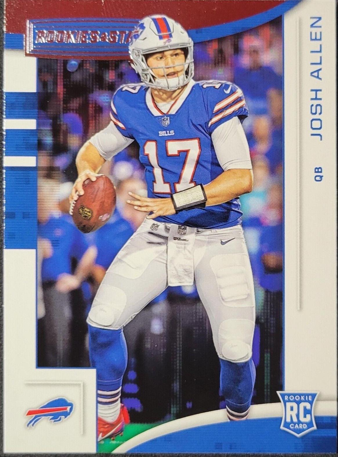 Josh Allen 2018 hot Panini Donruss The Rookies Blue Checkerboard