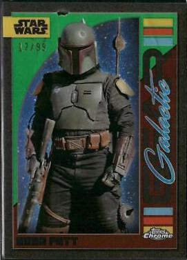 Boba Fett [Kashyyyk Green Refractor] #GG-21 Star Wars 2024 Topps Chrome Galactic Gear