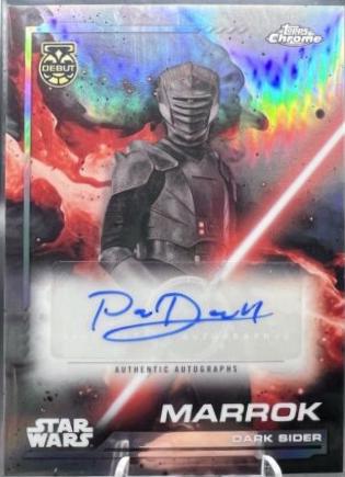 Paul Darnell as Marrok [Gold Refractor] #AU-PD Star Wars 2024 Topps Chrome Autograph