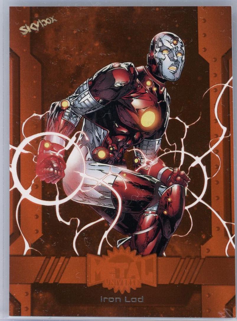 Iron Lad [Orange FX] #195 2024 SkyBox Metal Universe Avengers