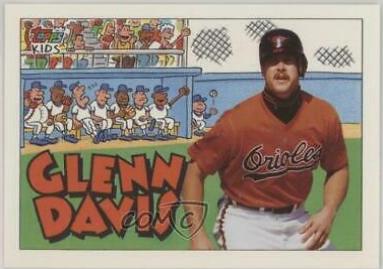 Glenn Davis #65 Baseball Cards 1992 Topps Kids