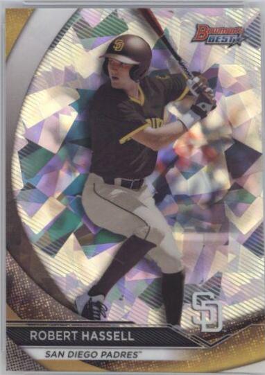 Robert Hassell [Atomic Refractor] #TP-8 Baseball Cards 2020 Bowman's Best Top Prospects