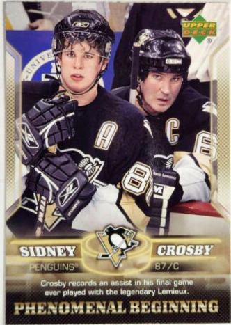 Sidney Crosby [Gold] #14 Hockey Cards 2005 Upper Deck Phenomenal Beginnings