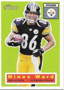 Hines Ward #11 Football Cards 2001 Topps Heritage