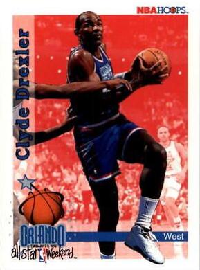 Clyde Drexler #306 Basketball Cards 1992 Hoops