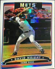 David Wright [Refractor] #8 Baseball Cards 2006 Topps Chrome Prices