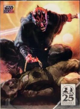 Darth Maul #AM-9 Star Wars 2024 Topps Chrome Galaxy Art of Darth Maul