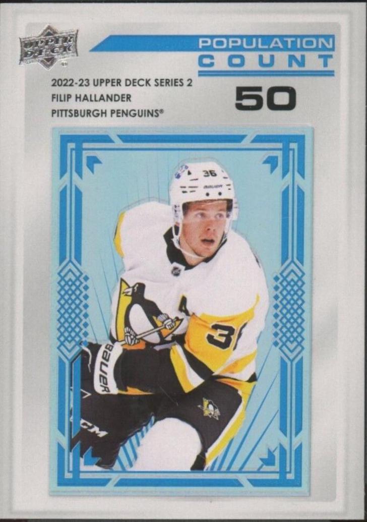 Filip Hallander [50] #PC-57 Hockey Cards 2022 Upper Deck Population Count