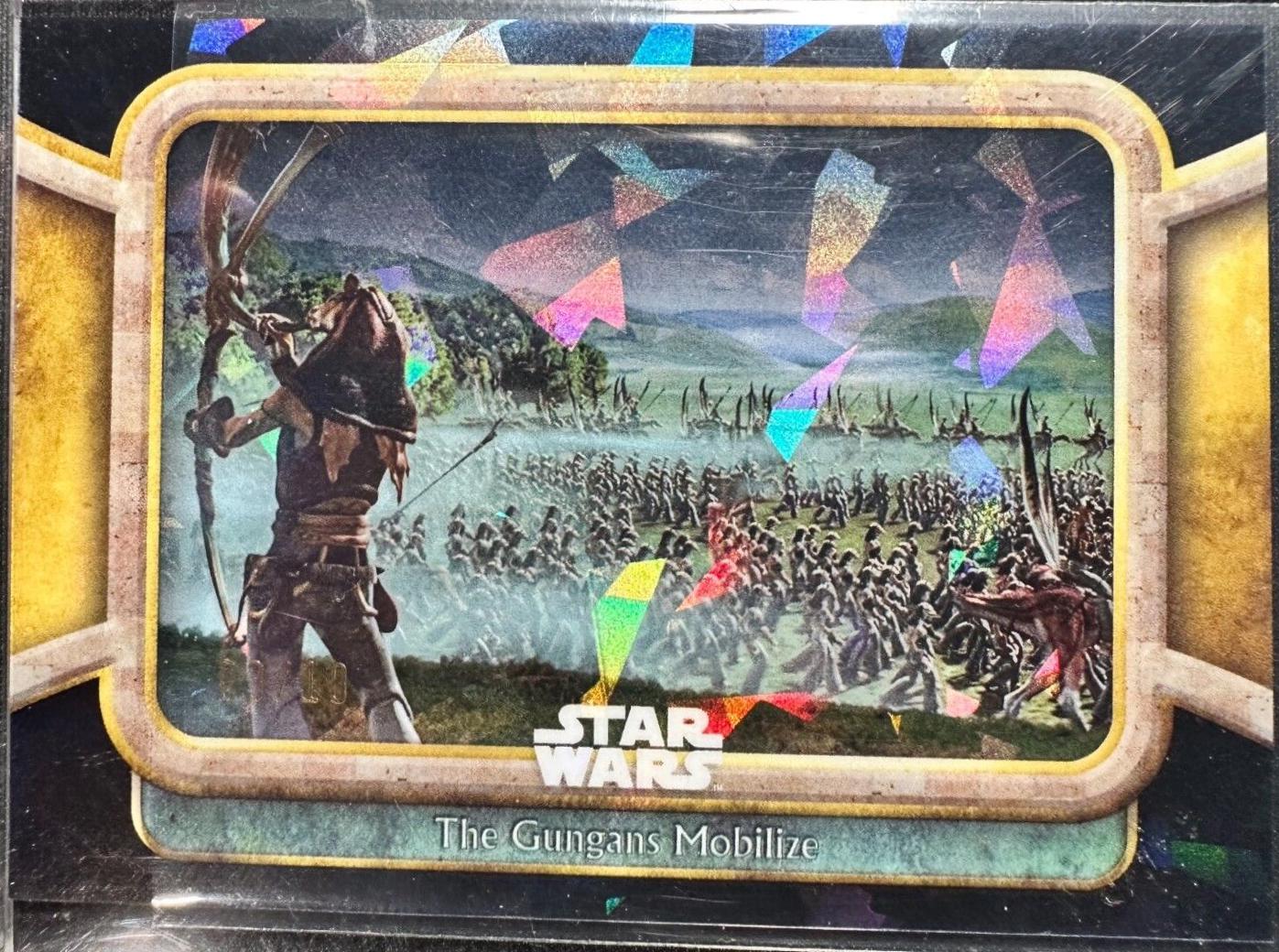 The Gungans Mobilize [Black] #73 Star Wars 2024 Topps Chrome Sapphire