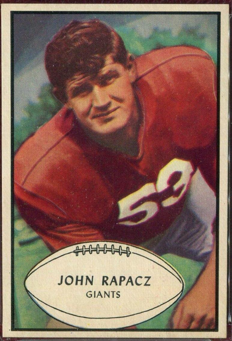 John Rapacz #57 Football Cards 1953 Bowman