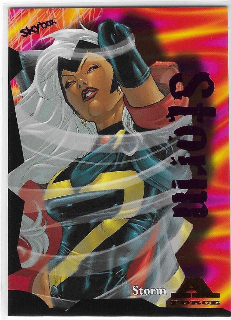 Storm [Mighty Rave] #AF22 2024 SkyBox Metal Universe Avengers A-Force Rave