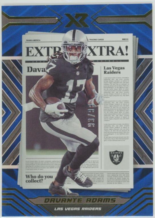 Davante Adams [Blue] #EXT-20 Football Cards 2022 Panini XR Extra