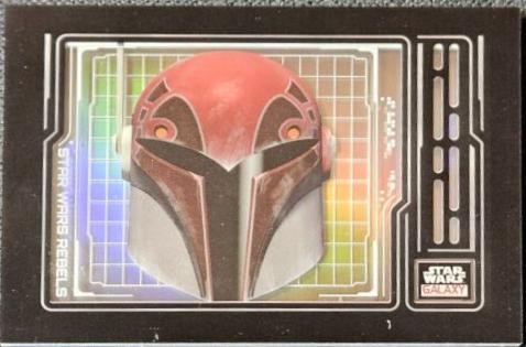 Sabine Wren Helmet #AS-8 Star Wars 2024 Topps Chrome Galaxy Armor Shadowbox