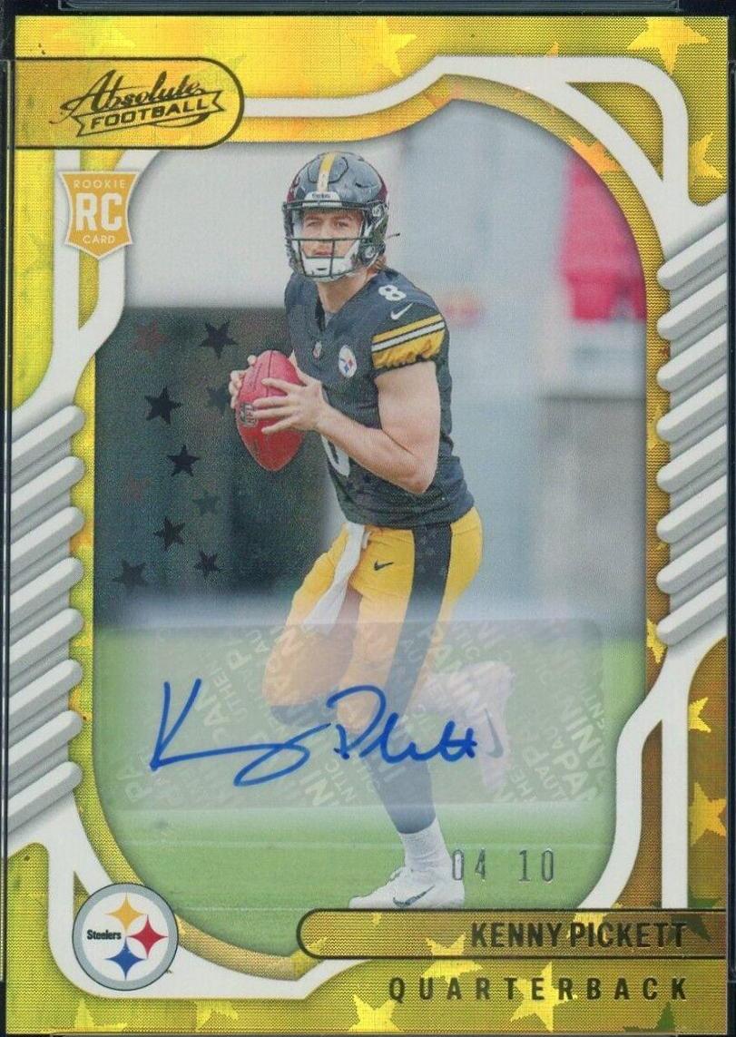 Kenny Pickett Signature Gold Stars 101 Prices 2022 Panini Absolute