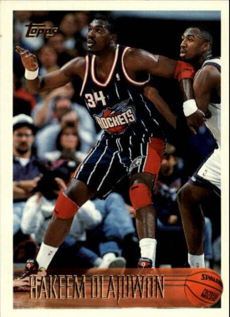 Hakeem Olajuwon #35 Basketball Cards 1996 Topps