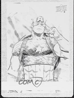 Captain America [Printing Plate] #12 Marvel 2021 Upper Deck Annual