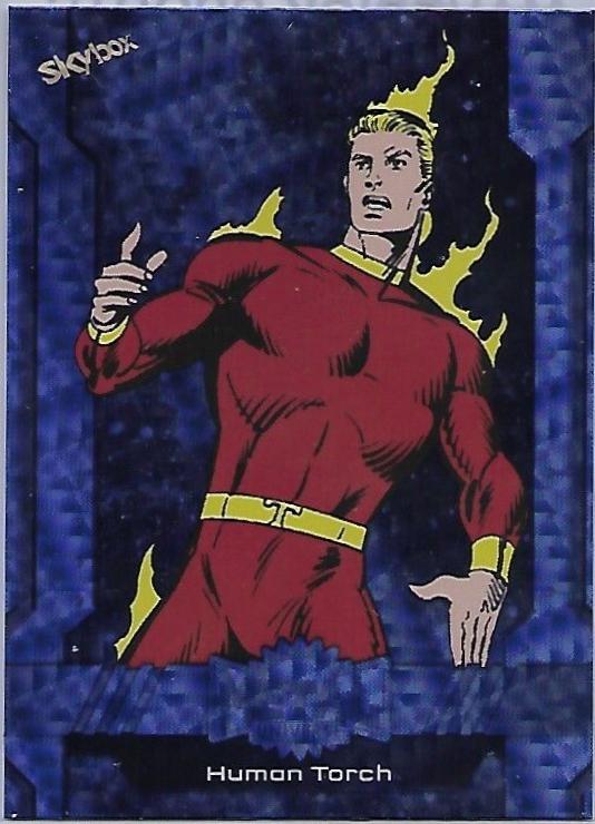 Human Torch [Grandiose] #134 2024 SkyBox Metal Universe Avengers