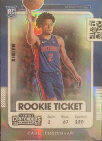 Cade Cunningham [Prizm Variation] #101 Basketball Cards 2021 Panini Contenders