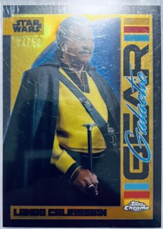 Lando Calrissian [Gold Refractor] #GG-2 Star Wars 2024 Topps Chrome Galactic Gear