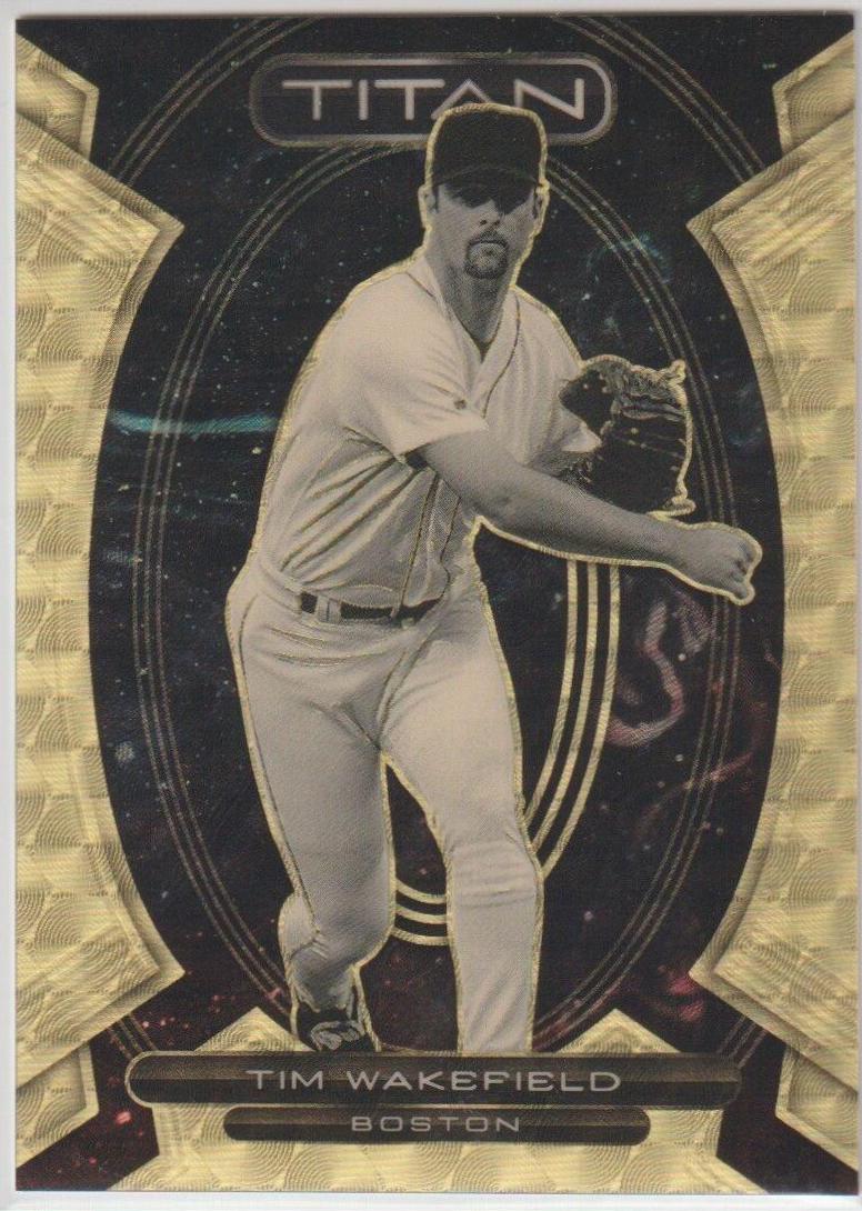 Tim Wakefield [Gold Vinyl] #13 Baseball Cards 2023 Panini Chronicles Titan