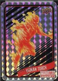 Human Torch #B7 Marvel 2021 Upper Deck Annual Backscatters