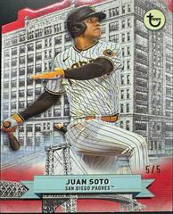 Juan Soto [60 Broadway Red Die Cut] #20 Baseball Cards 2023 Topps Brooklyn Collection Prices