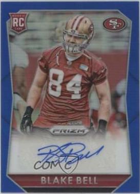 Blake Bell [Blue Prizm] #RS-BB Football Cards 2015 Panini Prizm Rookie Signatures