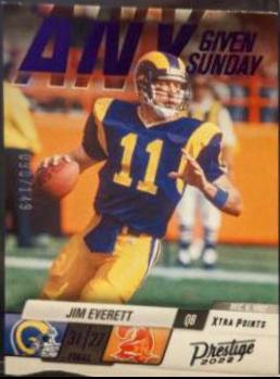 Jim Everett [Purple] #20 Football Cards 2022 Panini Prestige Any Given Sunday