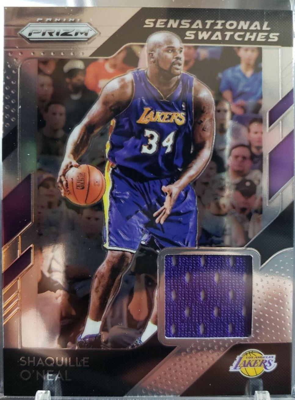 Shaquille Oneal Prizm Sensational Swatches Game Worn popular