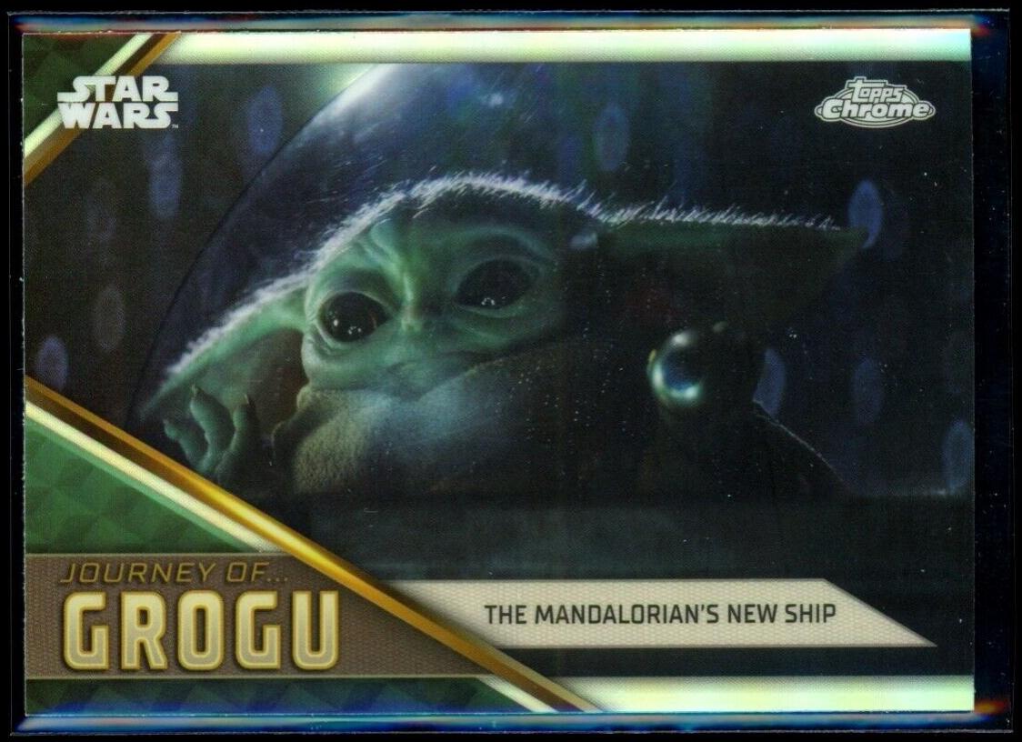 The Mandalorian's New Ship #JG-20 Star Wars 2023 Topps Chrome Journey of Grogu