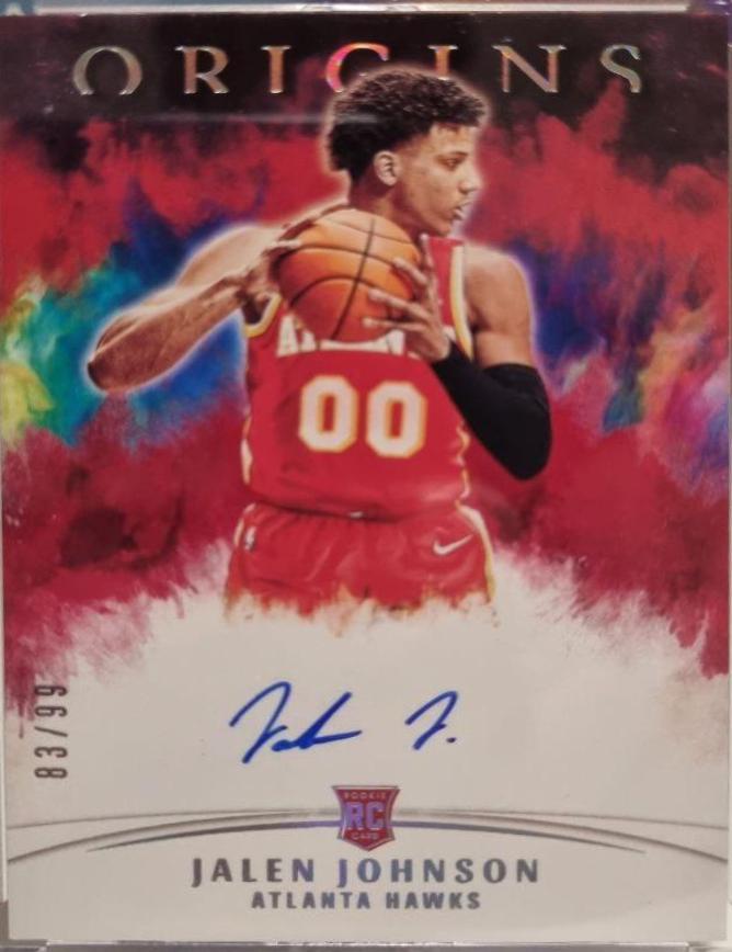 Jalen Johnson [Red] #RA-JAL Basketball Cards 2021 Panini Origins Rookie Autographs