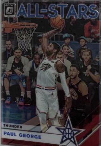 Paul George [Holo] #2 Basketball Cards 2019 Panini Donruss Optic All-Stars