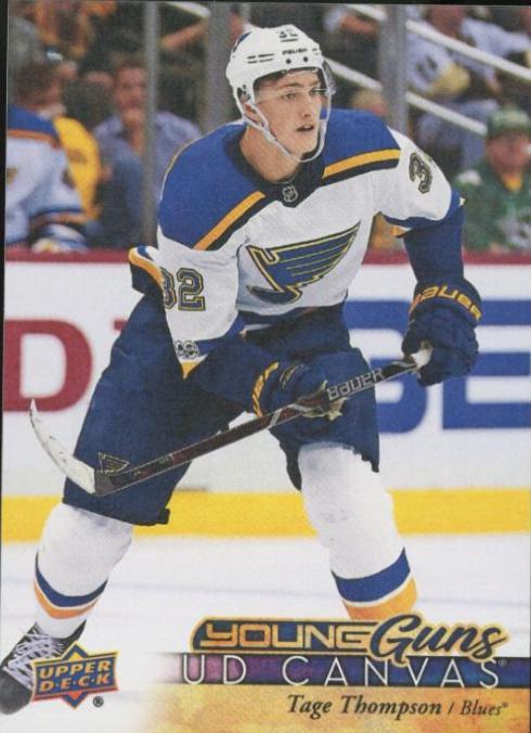 Tage Thompson #C100 Hockey Cards 2017 Upper Deck Canvas