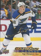 Tage Thompson #C100 Hockey Cards 2017 Upper Deck Canvas Prices