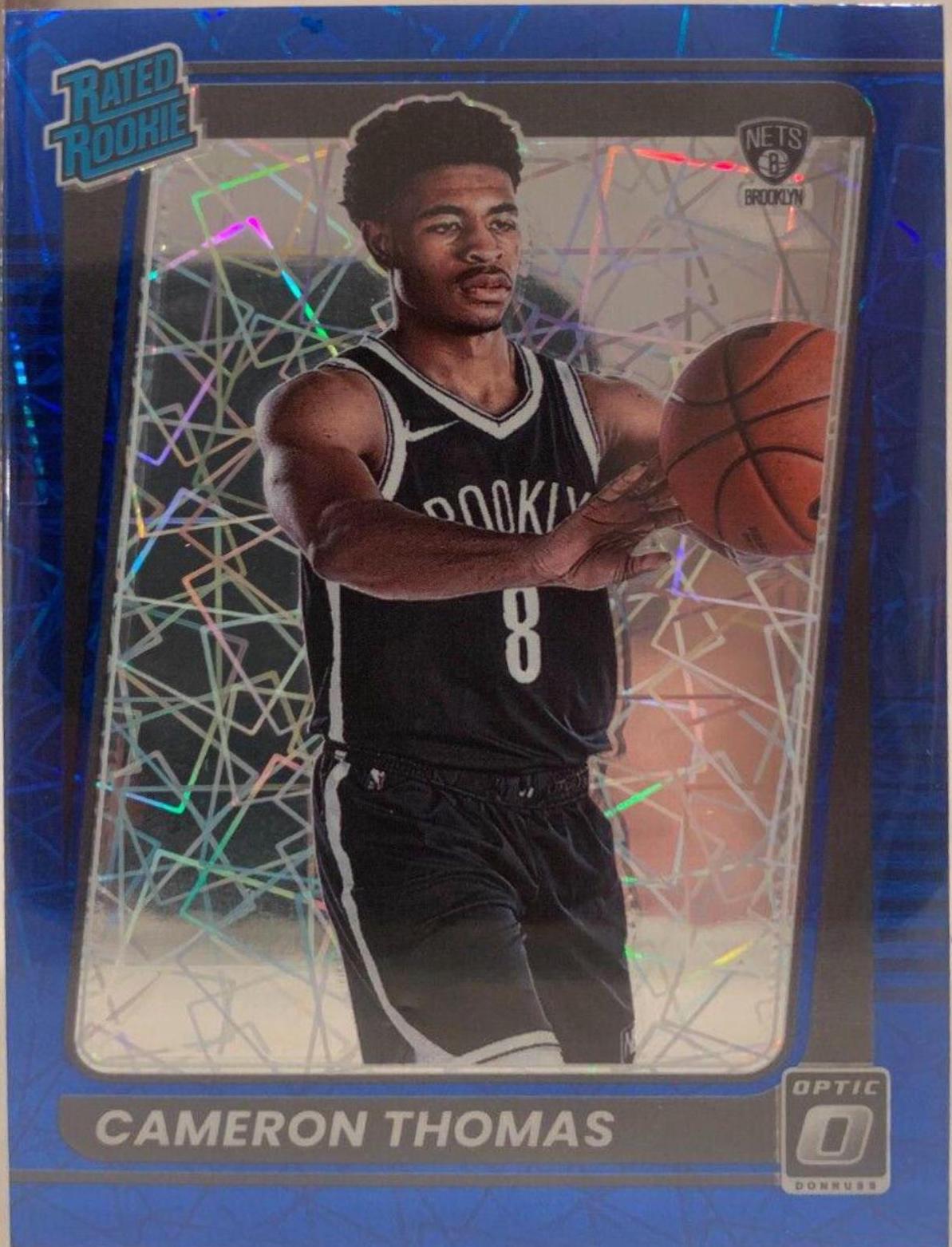 2021 Donruss Optic Cameron Thomas Blue Velocity online PSA 10